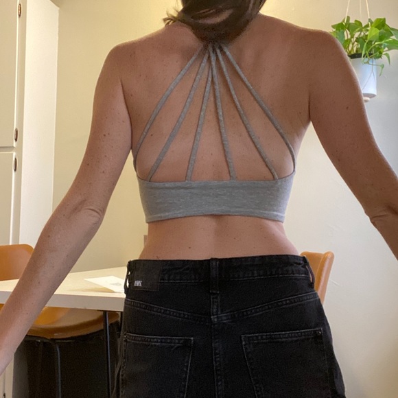 Gray Crop Top - Picture 2 of 3